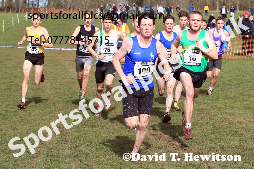 Mens Under-20s 2023 UK CAU Inter Counties Cross Country Champs, Prestwold Hall, Loughborough. Photo: David T. Hewitson/Sports for All Pics